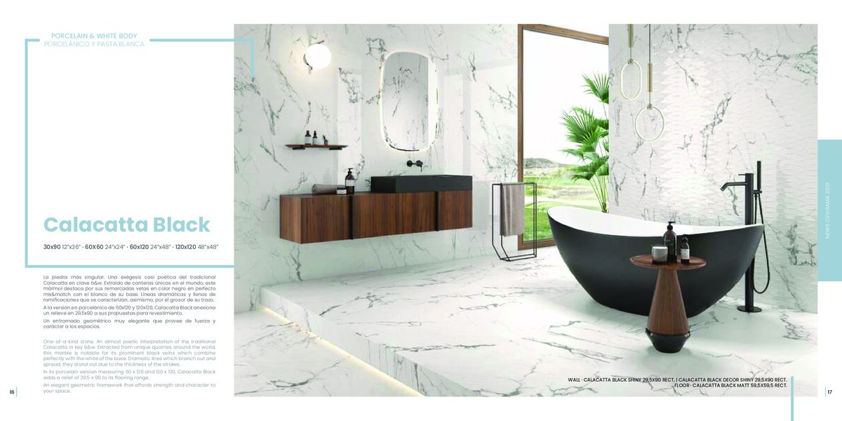 ITT Ceramic Calacatta Black